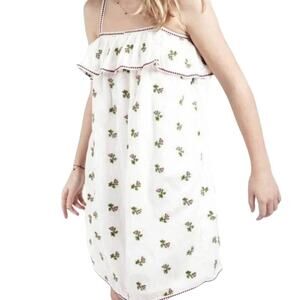 LE COYOTES DE PARIS girls Adriana Flower Embroidered Sun Dress size 18